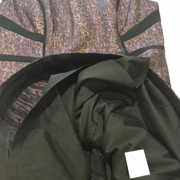 Adrianna Papell Leopard Purple Sheath Midi Dress - Picture 11 of 12